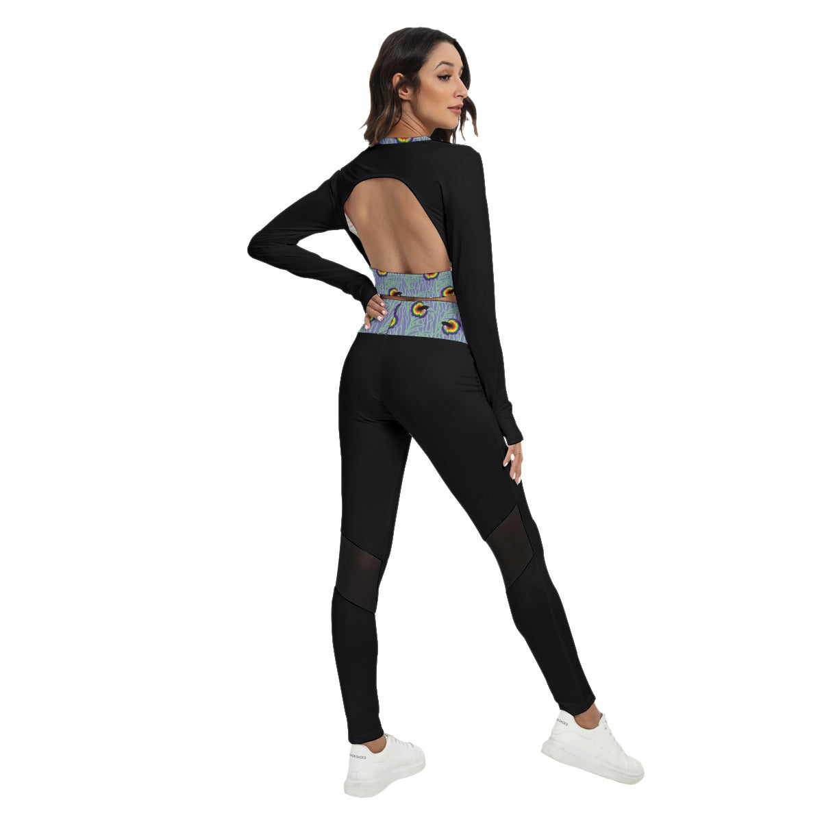 Sport Set with Betta and Seaweed Accent - Backless Top And Leggings | Choose Your Colourway