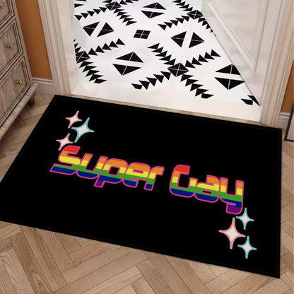 Super Gay Door Mat | Rubber Door Mat