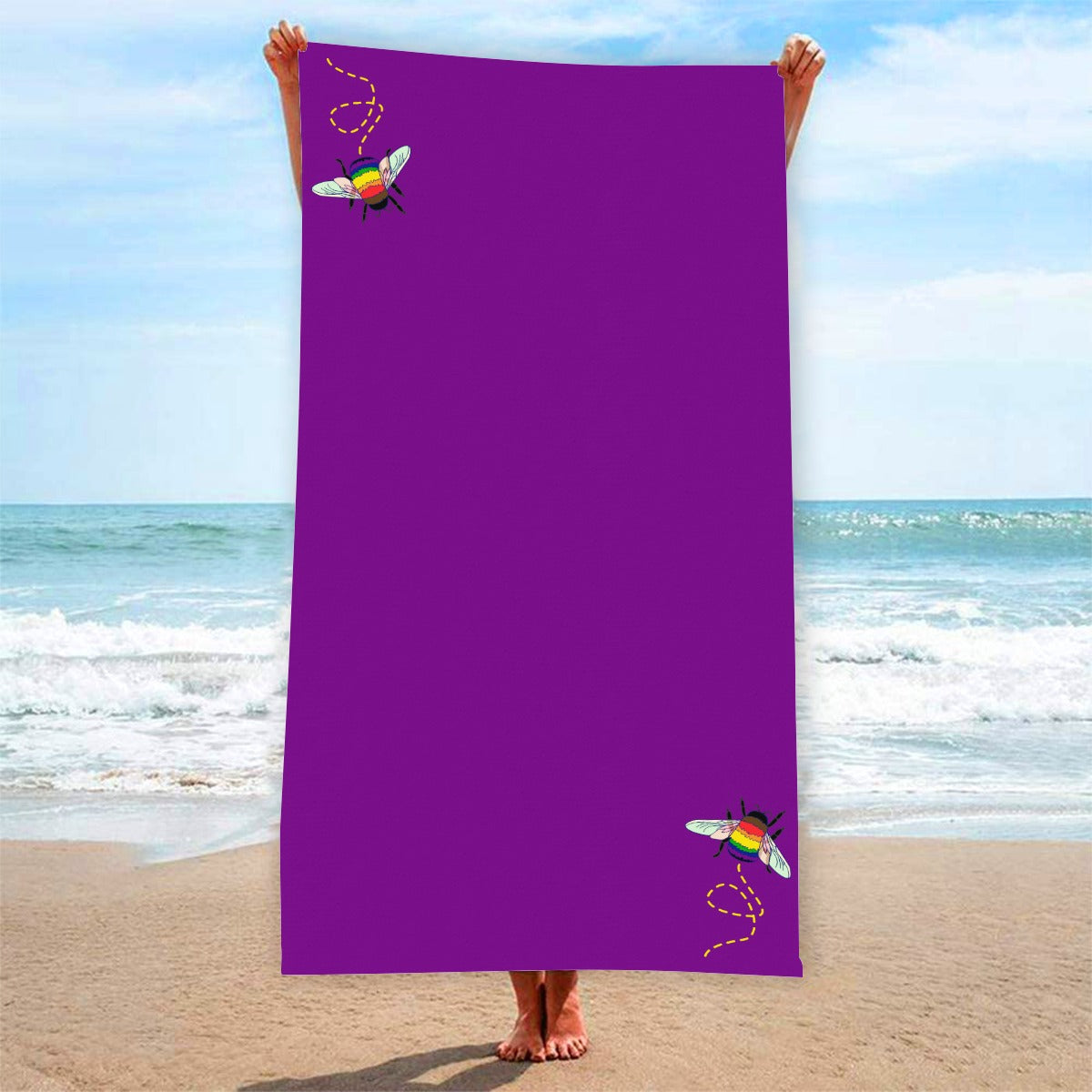 Bumblebee Rectangular Beach Towel | Choose Your Colourway