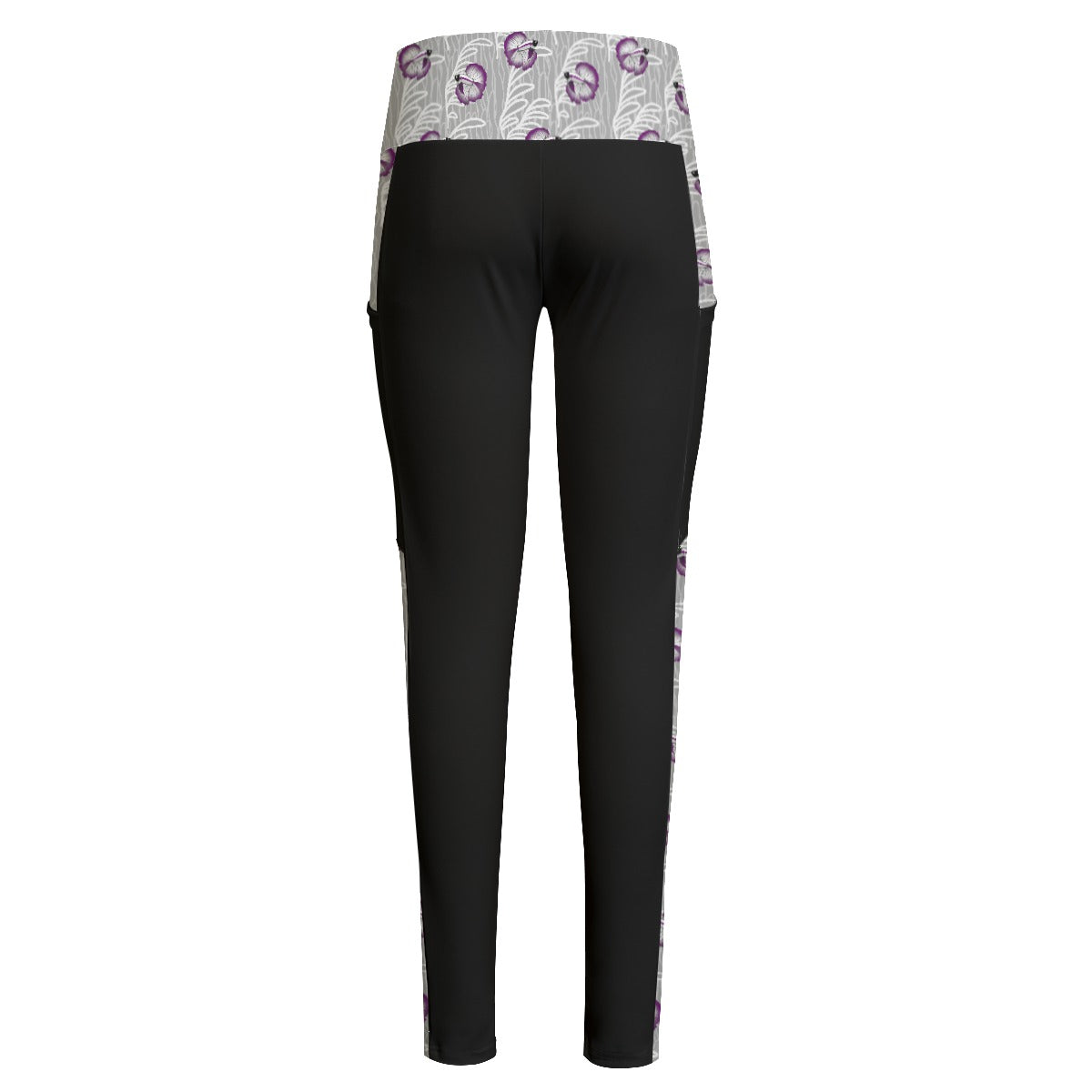 High Waist Leggings with Betta and Seaweed Pattern Accent and Side Pockets | Choose Your Colourway