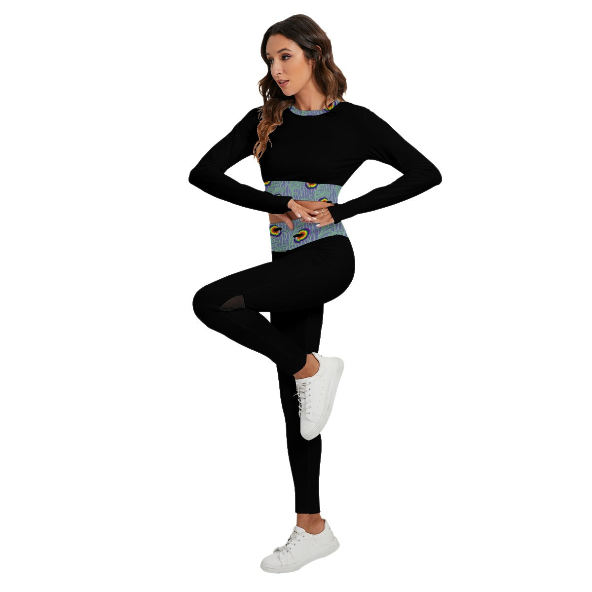 Sport Set with Betta and Seaweed Accent - Backless Top And Leggings | Choose Your Colourway