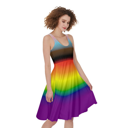 Pride Gradient Sleeveless A-Line Dress | Choose Your Colourway