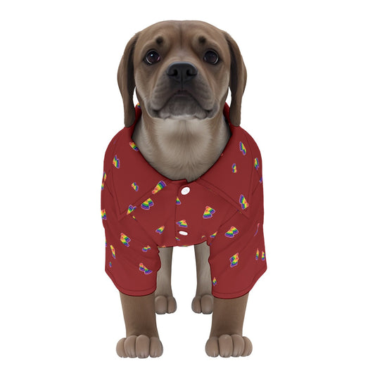 Patterned Pet‘s Hawaiian Shirt | Choose Your Pattern and Accent Colour