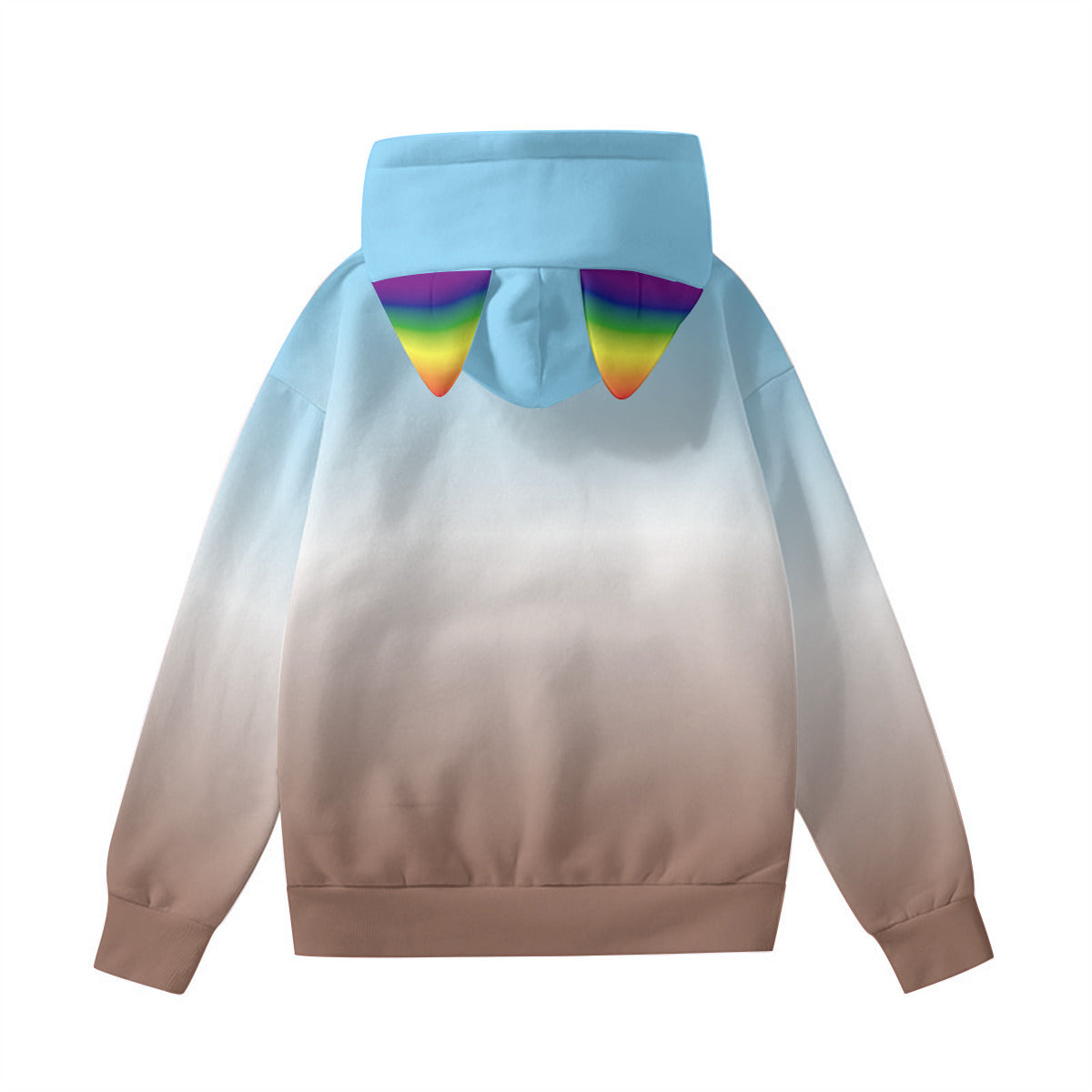 Furry LGBTQ Pride Gradient Hoodie With Ears