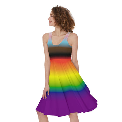 Pride Gradient Sleeveless A-Line Dress | Choose Your Colourway