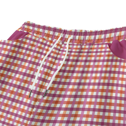 Pride Plaid or Argyle Straight Casual Shorts | 245GSM Cotton | Choose Your Pattern and Colourway