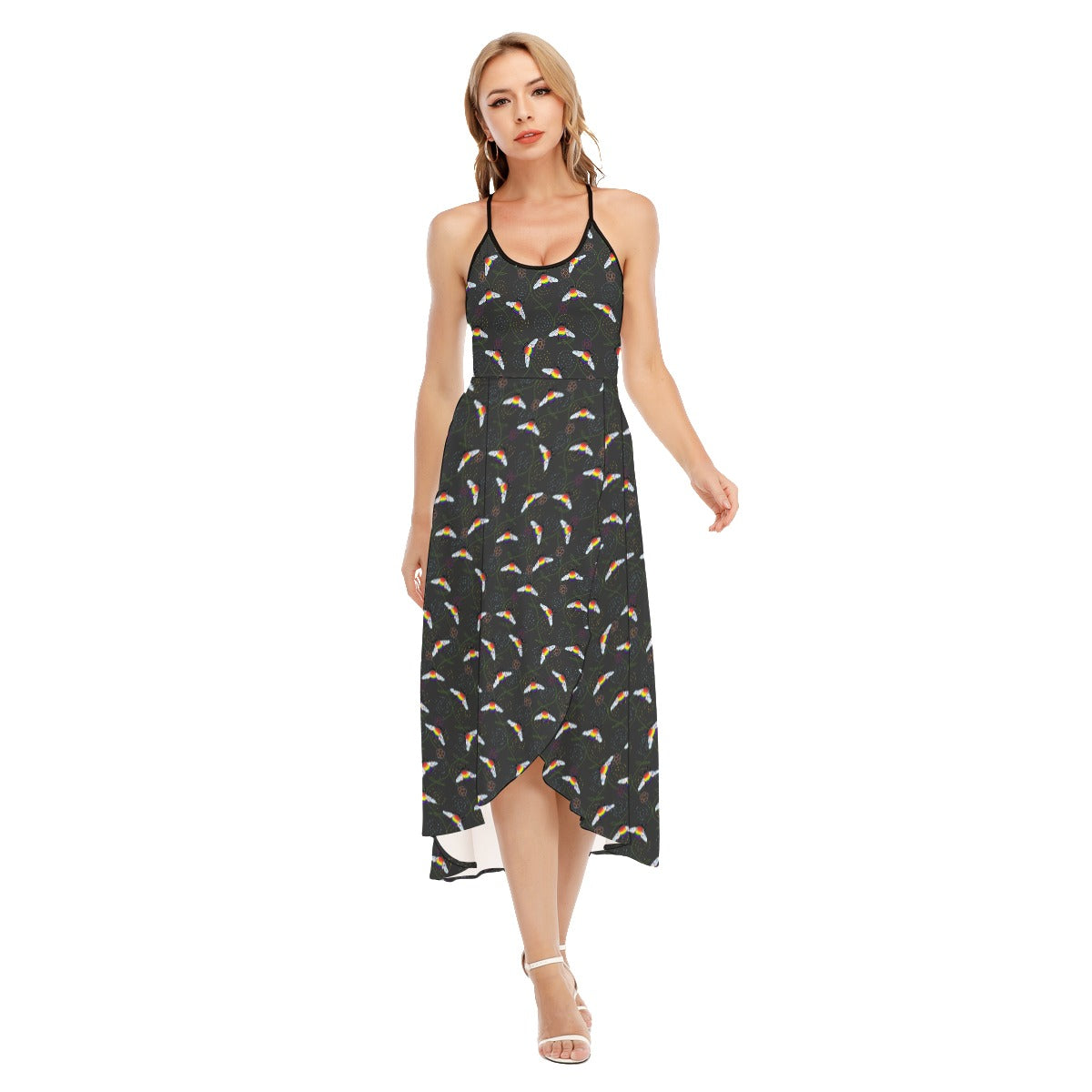 Bumblebee and Vine Pattern Cami Vest Top Dress | Choose Your Colourway