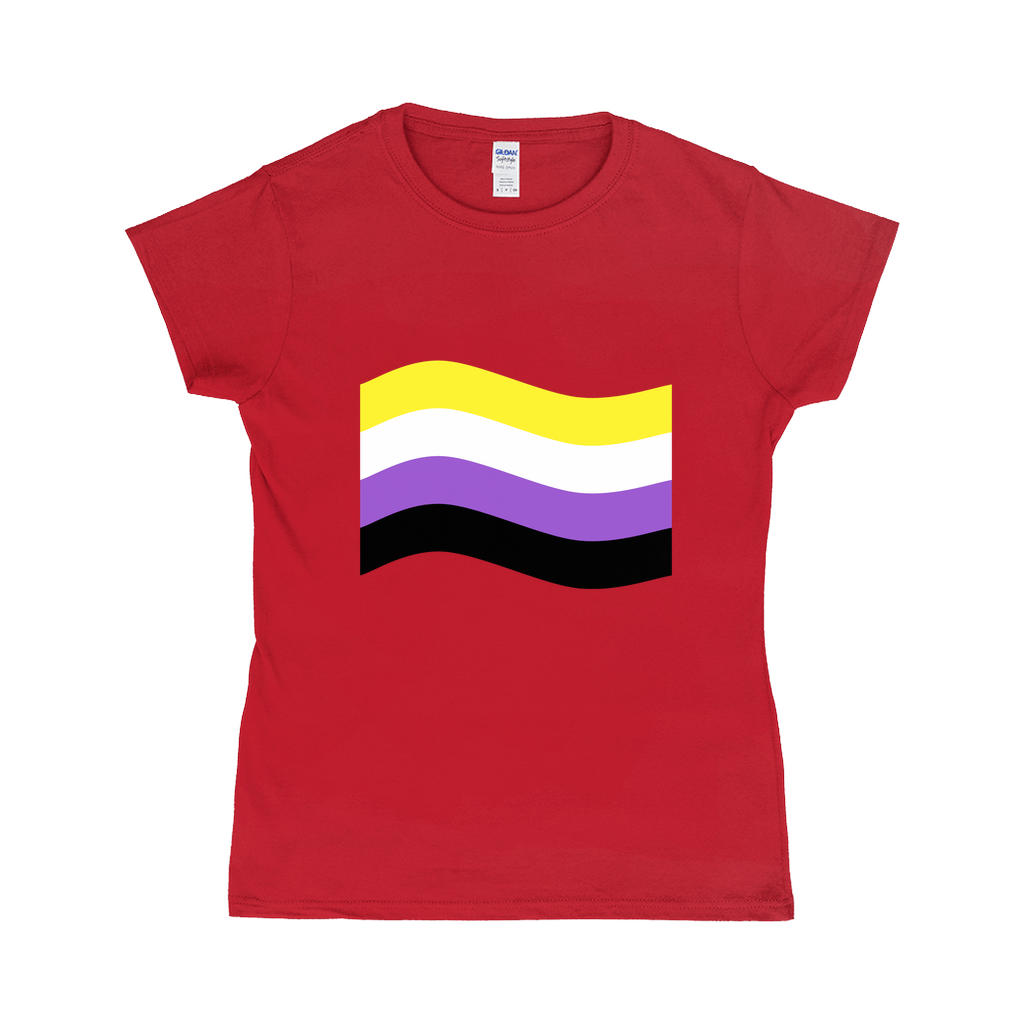 Gender Pride Flag Fitted Tshirt | Choose Your Flag | Gildan