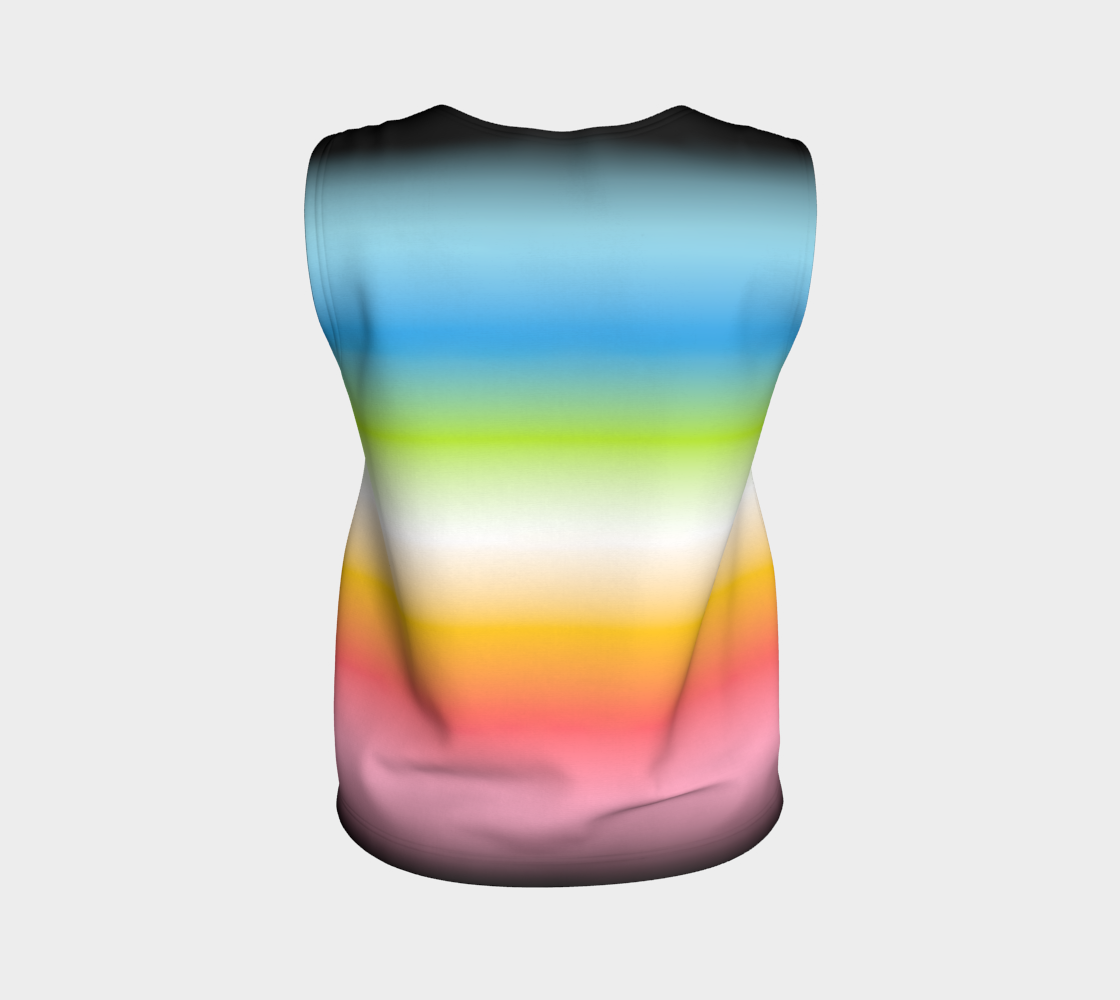 Queer Gradient Loose Tank (Long)