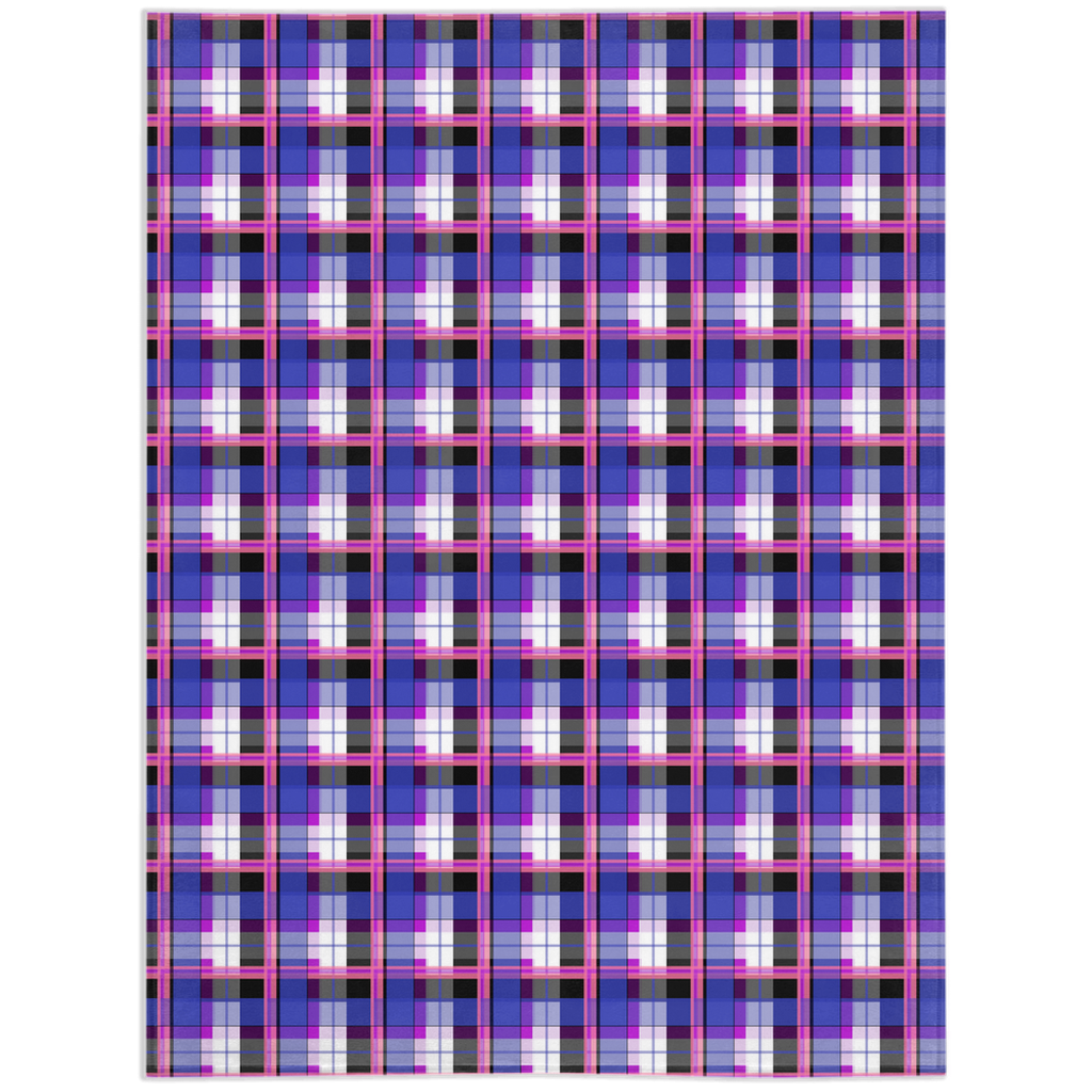 Genderfluid Argyle Plaid Pride Minky Blankets