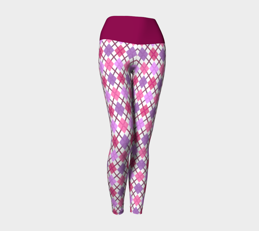 Lesbian - V2 Argyle Yoga Leggings