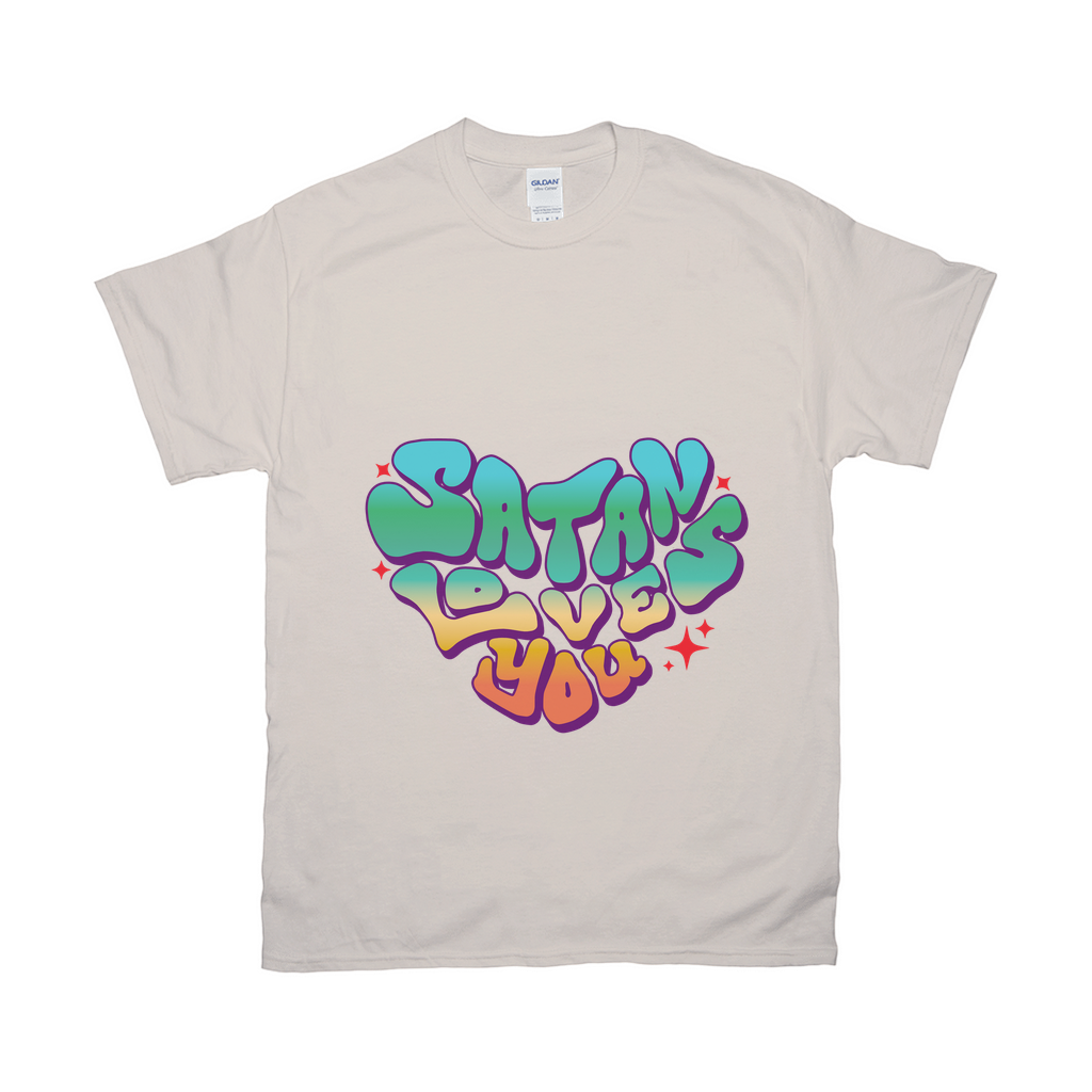 Satan Loves You Relaxed Fit Tshirt - LIGHT | Gildan