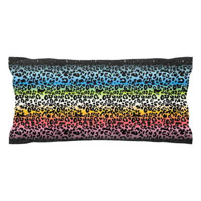 Leopard Print Gradient Pattern Pillow Shams | 3 Sizes | Choose Your Colourway