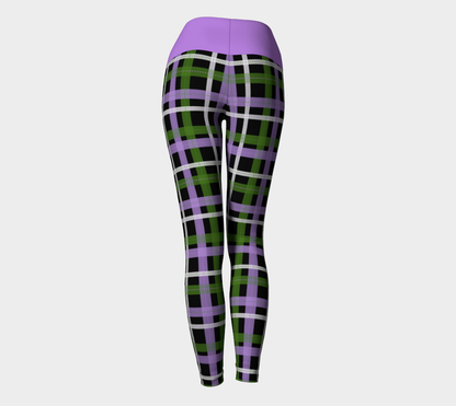 Genderqueer Plaid Yoga Leggings