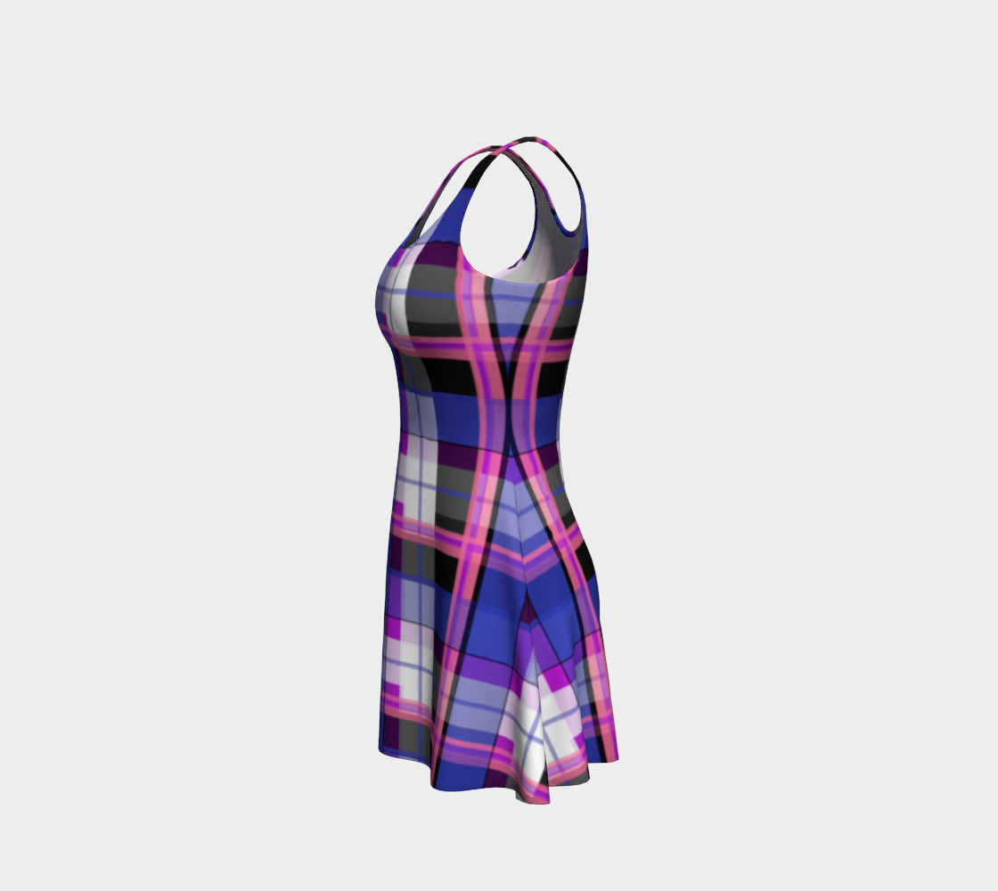 Genderfluid Plaid Flare Dress