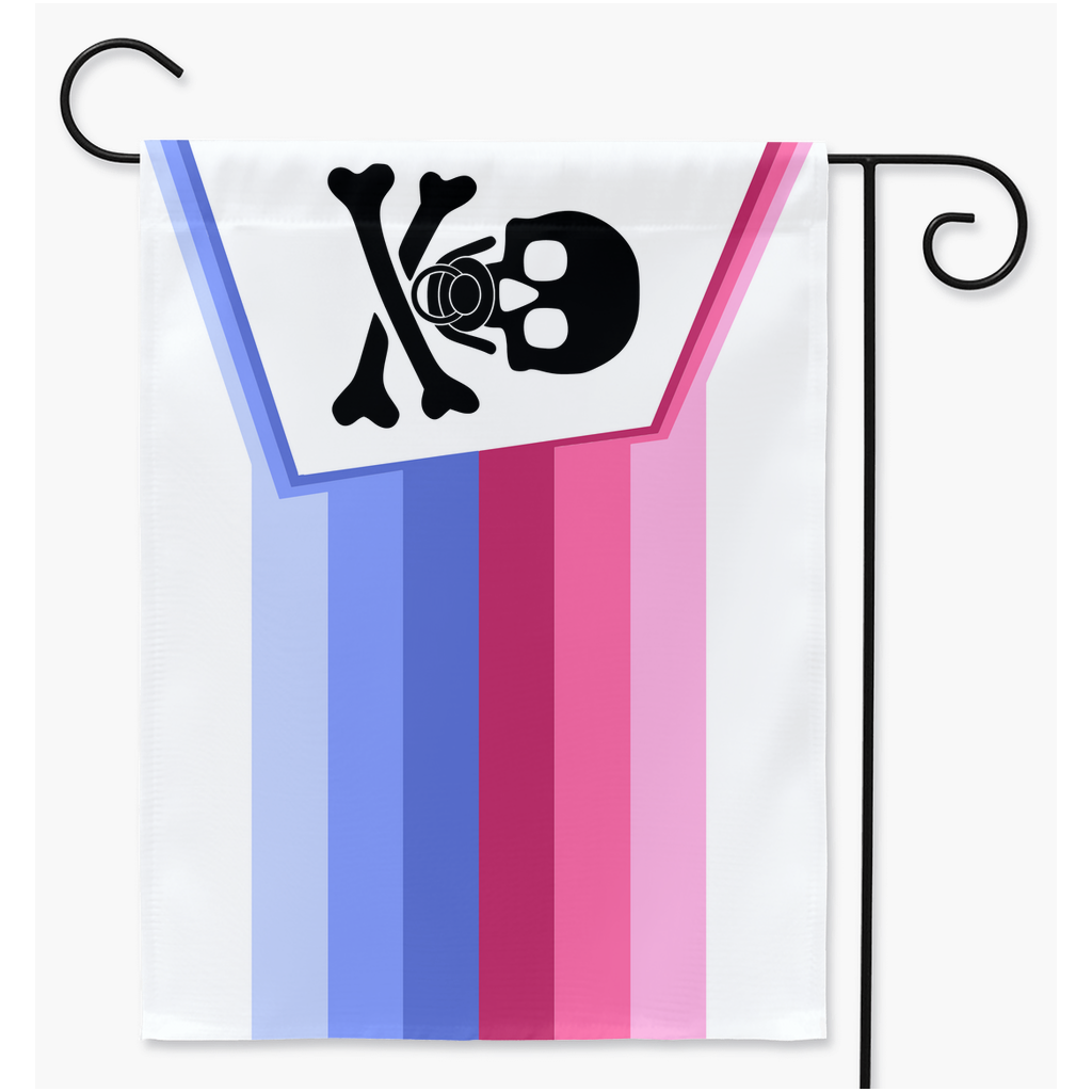 Abdl Jolly Roger Pirate Flag | Single Or Double-Sided | 2 Sizes Yard Flag ninjaferretart