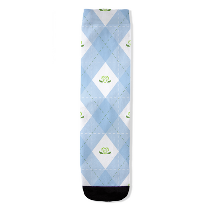 Achillean Argyle Plaid All-Over Print Socks Apparel ninjaferretart