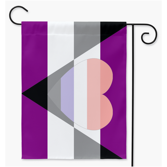 Aegosexual Cupioromantic | Single Or Double-Sided | 2 Sizes | Aro Ace Spectrum Yard Flag ninjaferretart