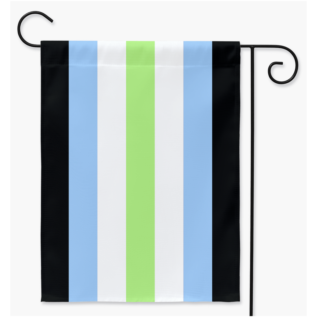 Agender Boy Pride Yard and Garden Flags | Single Or Double-Sided | 2 Sizes |Gender Identity and Expression Yard Flag ninjaferretart