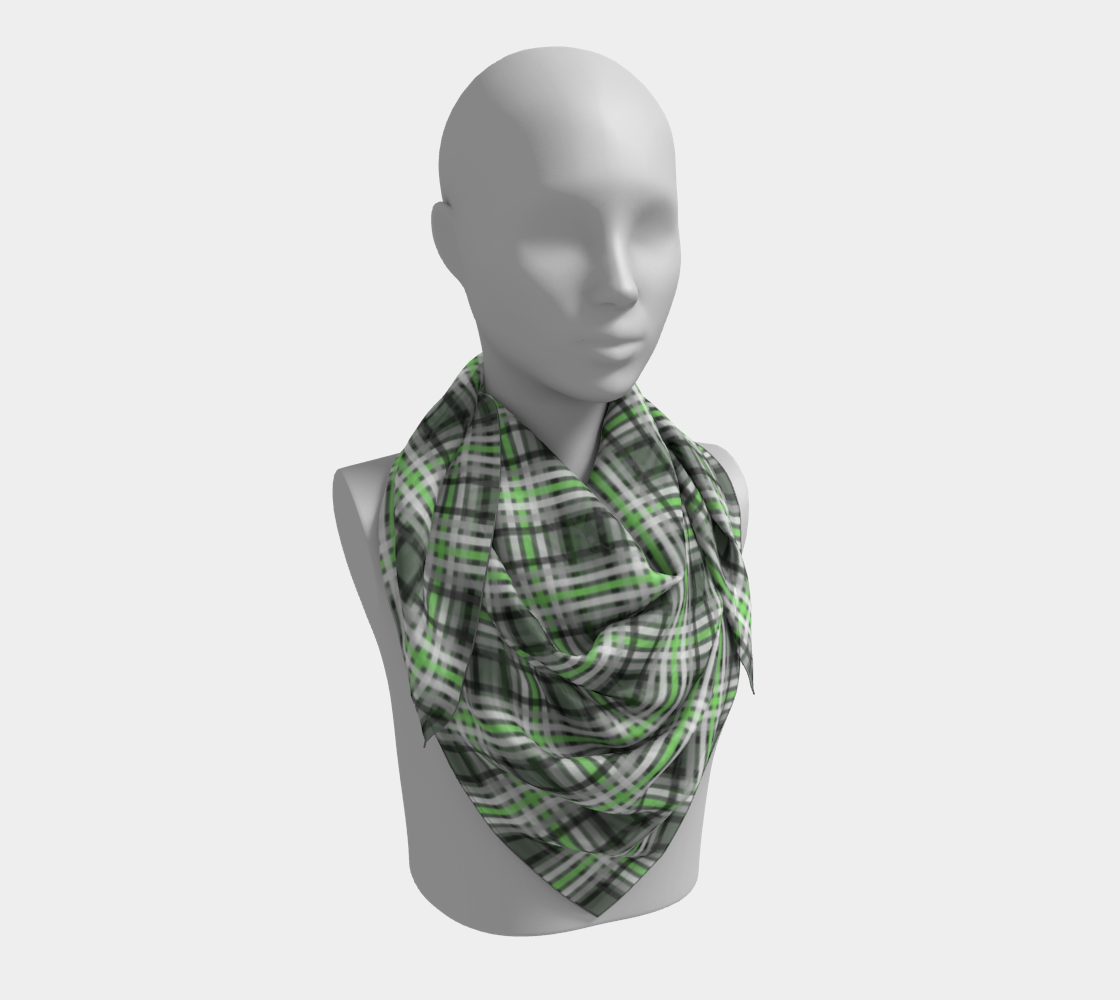 Agender Plaid  Square Scarf Square Scarf ninjaferretart