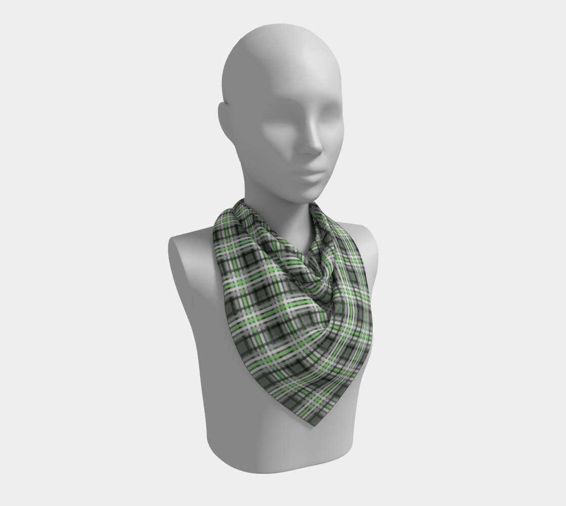 Agender Plaid  Square Scarf Square Scarf ninjaferretart