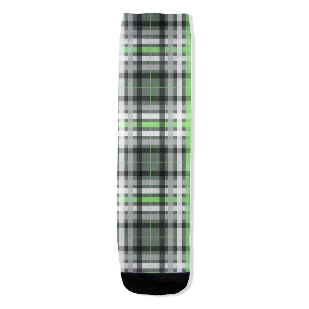 Agender Tartan Plaid - V1 All-Over Print Socks | Apparel | Gender Identity and Expression Apparel ninjaferretart