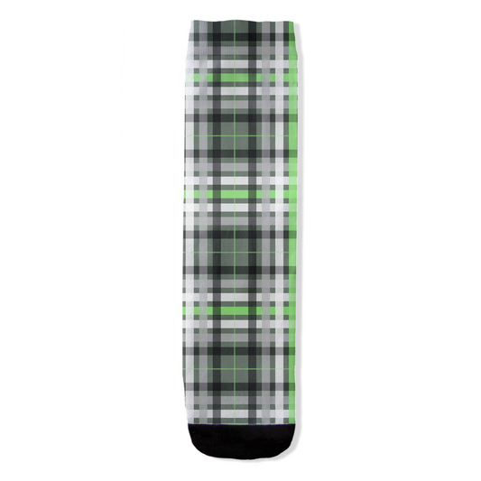 Agender Tartan Plaid - V1 All-Over Print Socks | Apparel | Gender Identity and Expression Apparel ninjaferretart