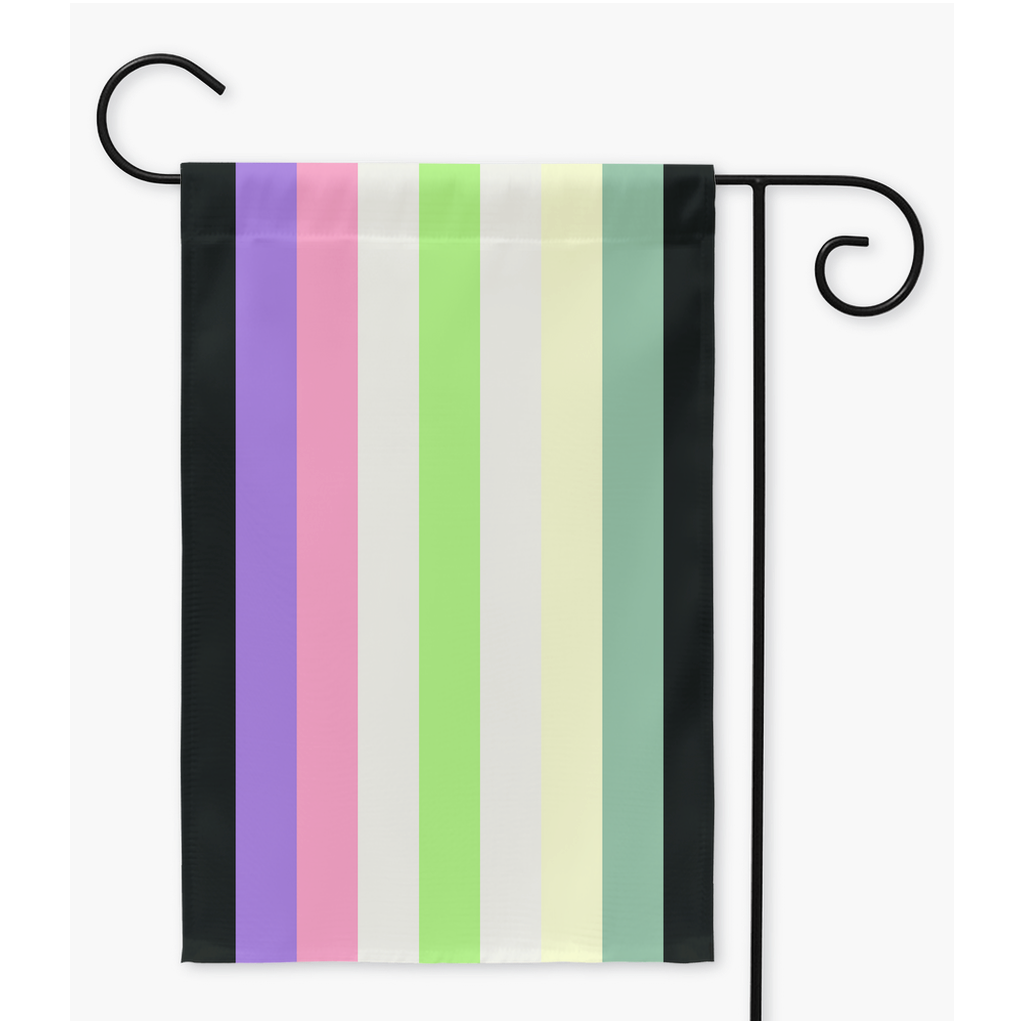 Agenderfae Pride Yard and Garden Flags | Single Or Double-Sided | 2 Sizes Yard Flag ninjaferretart