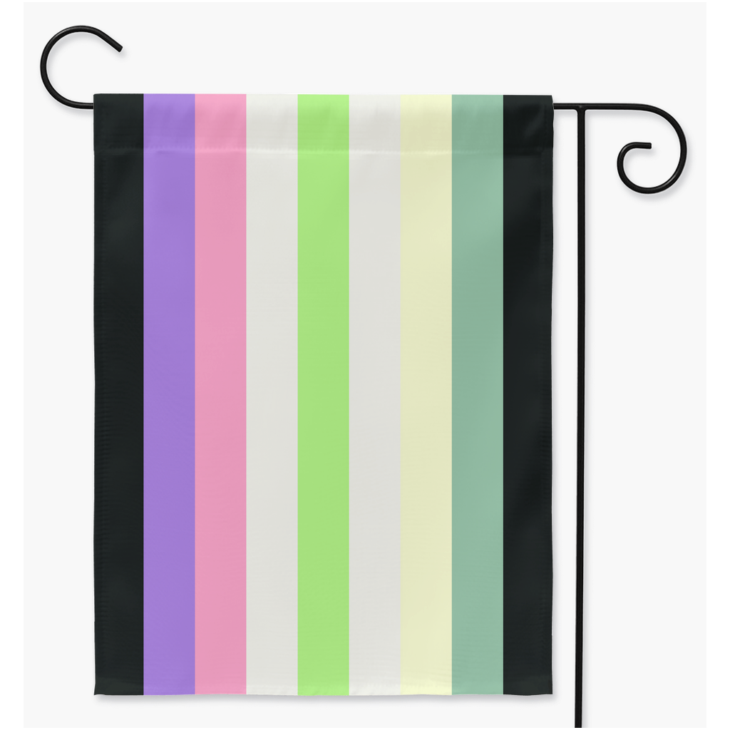 Agenderfae Pride Yard and Garden Flags | Single Or Double-Sided | 2 Sizes Yard Flag ninjaferretart