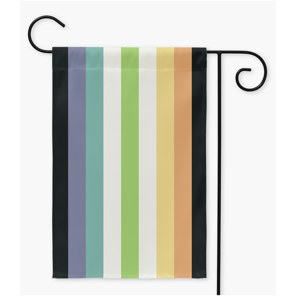 Agenderfaun Pride Yard and Garden Flags | Single Or Double-Sided | 2 Sizes Yard Flag ninjaferretart