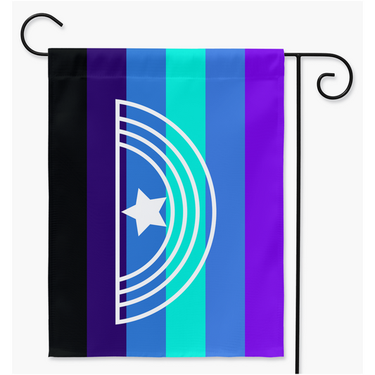 Alexi-Xenoflux Yard and Garden Flags | Single Or Double-Sided | 2 Sizes | Gender Identity and Expression Yard Flag ninjaferretart