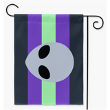 Aliengender Pride Yard and Garden Flags | Single Or Double-Sided | 2 Sizes | Gender Identity and Expression Yard Flag ninjaferretart
