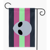 Aliengenderfem Pride Yard and Garden Flags | Single Or Double-Sided | 2 Sizes | Gender Identity and Expression Yard Flag ninjaferretart
