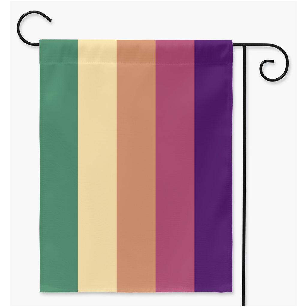 Amatopunk Pride Yard and Garden Flags  | Single Or Double-Sided | 2 Sizes | Polyamory and ENM Yard Flag ninjaferretart