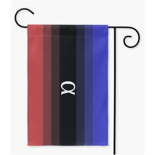 Ambiamory | Single Or Double-Sided | 2 Sizes | Polyamory and ENM Yard Flag ninjaferretart
