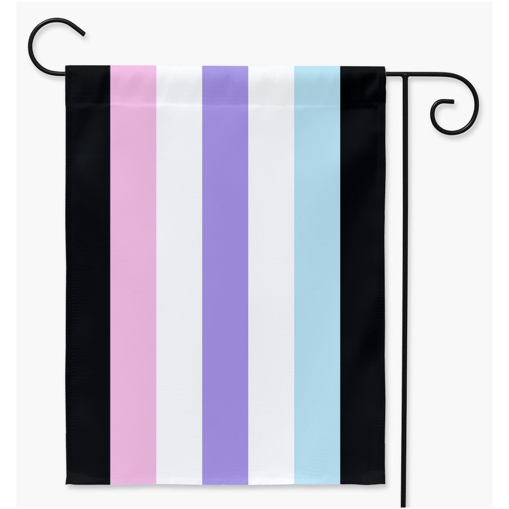 Androgyne - V2 Pride Yard and Garden Flags | Single Or Double-Sided | 2 Sizes | Gender Identity and Expression Yard Flag ninjaferretart