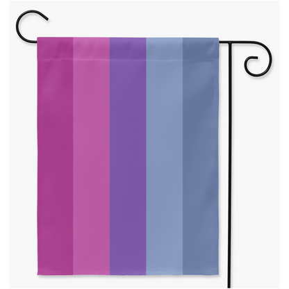 Androgyne - V3 Pride Yard and Garden Flags | Single Or Double-Sided | 2 Sizes | Gender Identity and Expression Yard Flag ninjaferretart