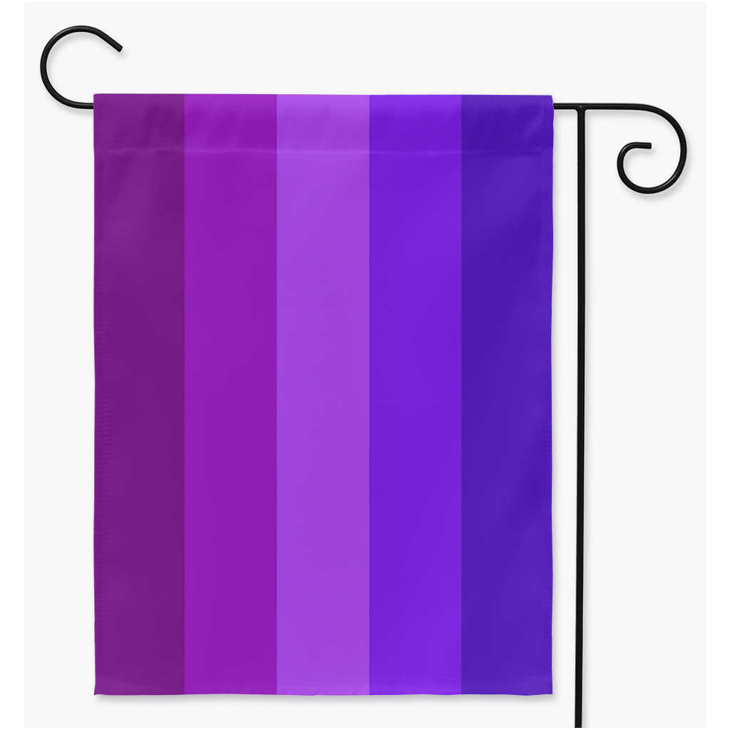 Androgyne - V4 Pride Yard and Garden Flags | Single Or Double-Sided | 2 Sizes | Gender Identity and Expression Yard Flag ninjaferretart