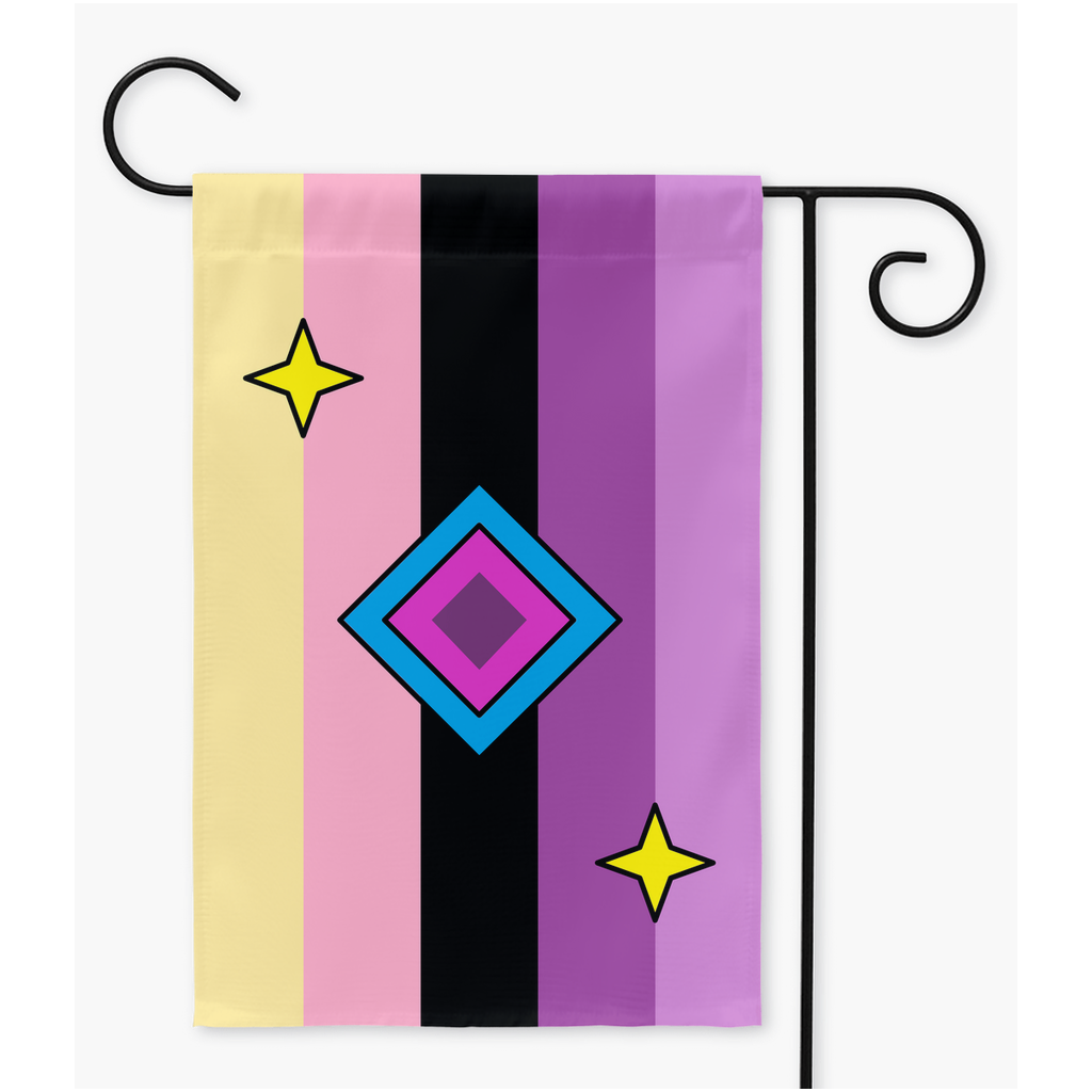 Animatesexual - V3 Yard and Garden Flag | Single Or Double-Sided | 2 Sizes | Aro Ace Spectrum Yard Flag ninjaferretart