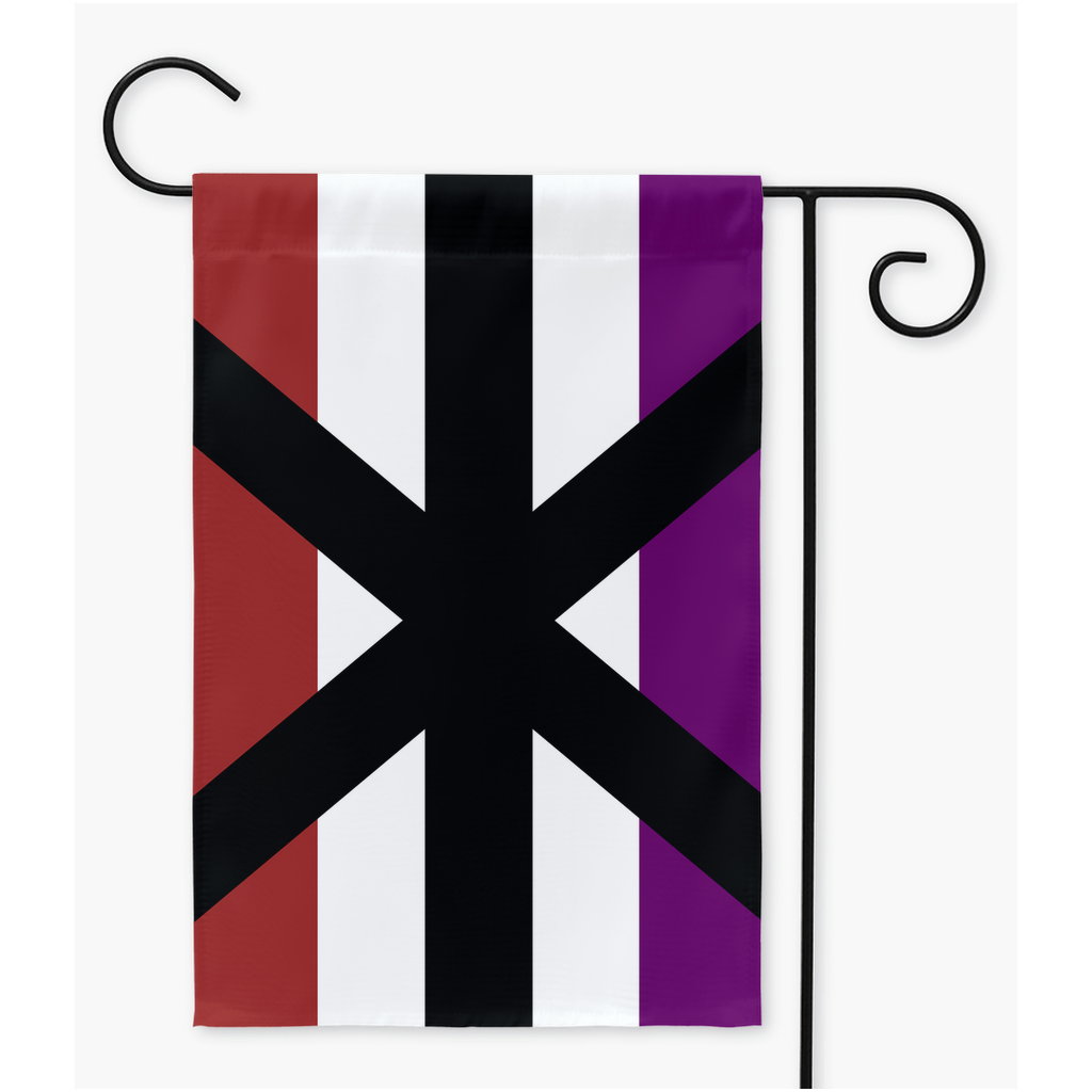 Apothisexual Yard and Garden Flag | Single Or Double-Sided | 2 Sizes | Aro Ace Spectrum Yard Flag ninjaferretart