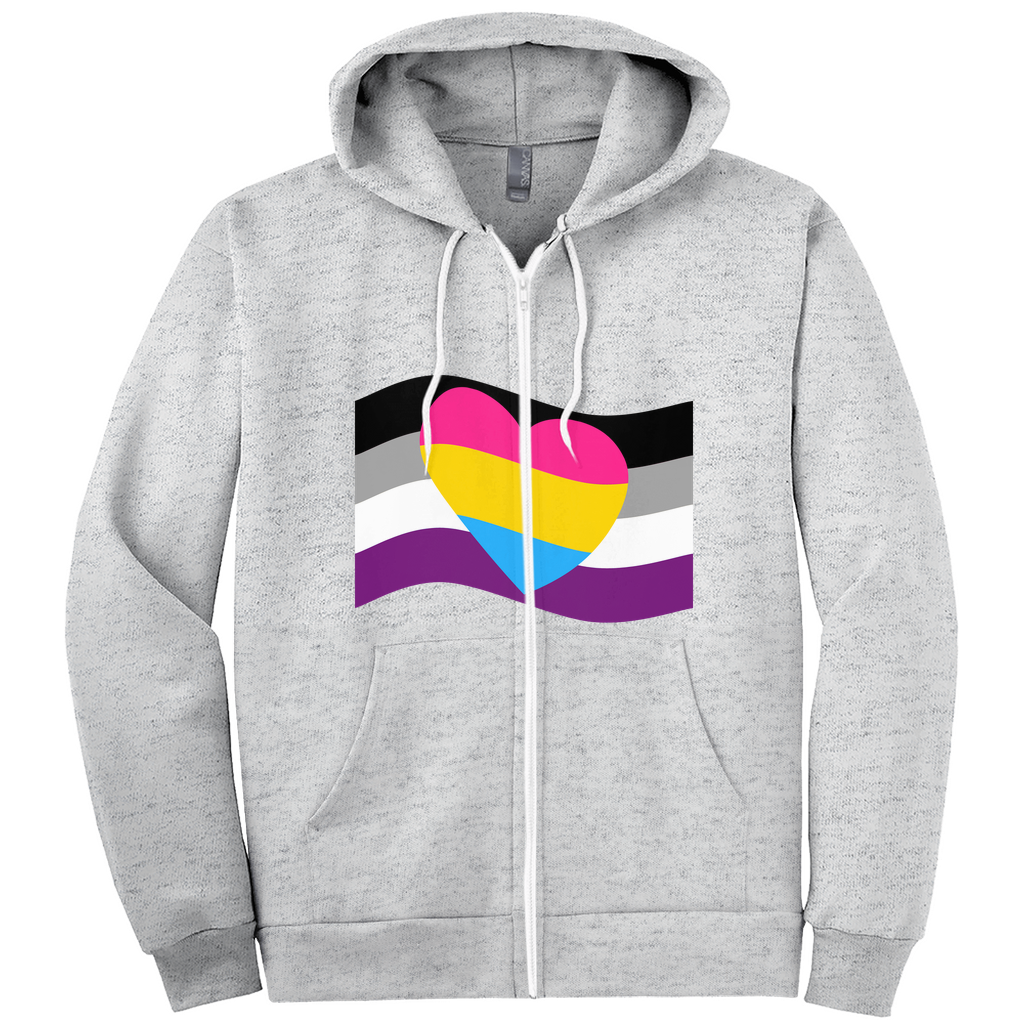 Aro Ace Pride Relaxed Fit Hoodies | Choose Your Flag Apparel ninjaferretart