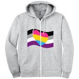 Aro Ace Pride Relaxed Fit Hoodies | Choose Your Flag Apparel ninjaferretart