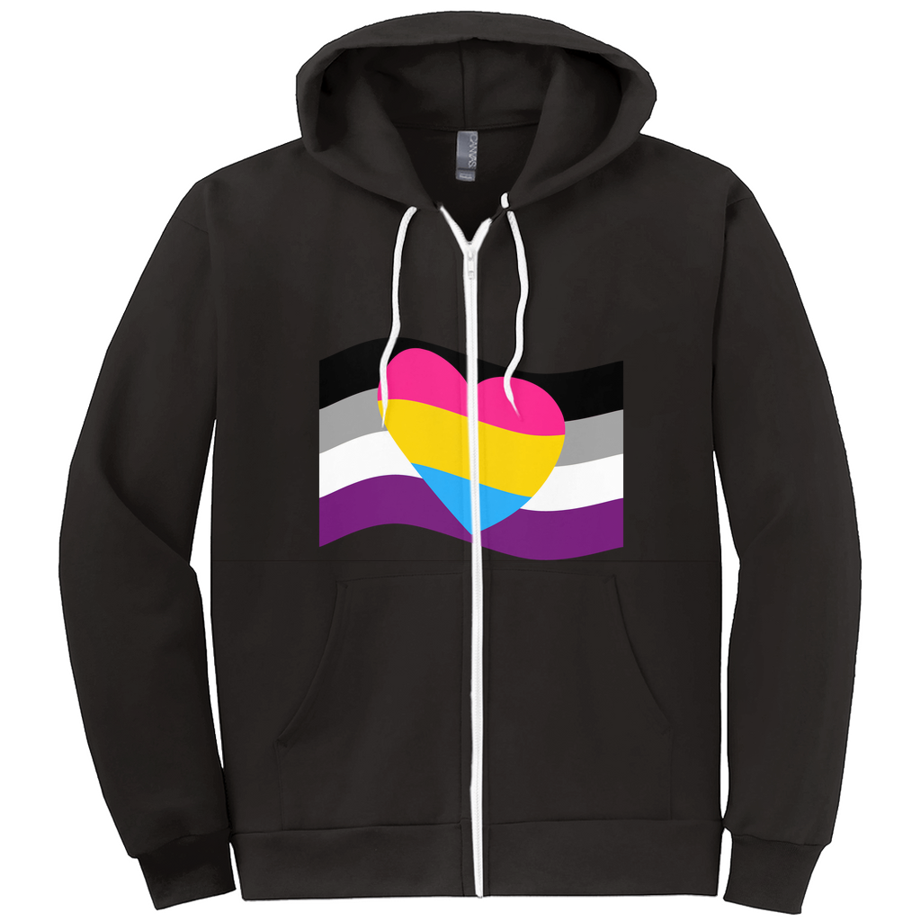 Aro Ace Pride Relaxed Fit Hoodies | Choose Your Flag Apparel ninjaferretart