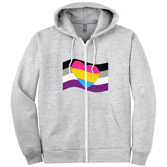 Aro Ace Pride Relaxed Fit Hoodies | Choose Your Flag Apparel ninjaferretart