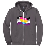 Aro Ace Pride Relaxed Fit Hoodies | Choose Your Flag Apparel ninjaferretart