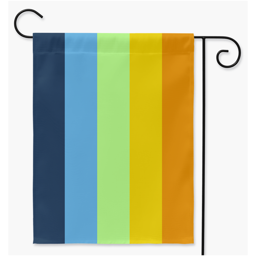 Aroace Agender - V3 Yard and Garden Flag | Single Or Double-Sided | 2 Sizes | Aro Ace Spectrum Yard Flag ninjaferretart