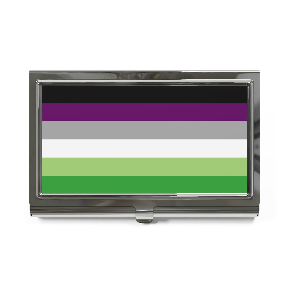 Aroace Pride Flag Business Card Holder/Slim Wallet | Accessories | Choose Your Flag | Aro Ace Spectrum Accessories ninjaferretart