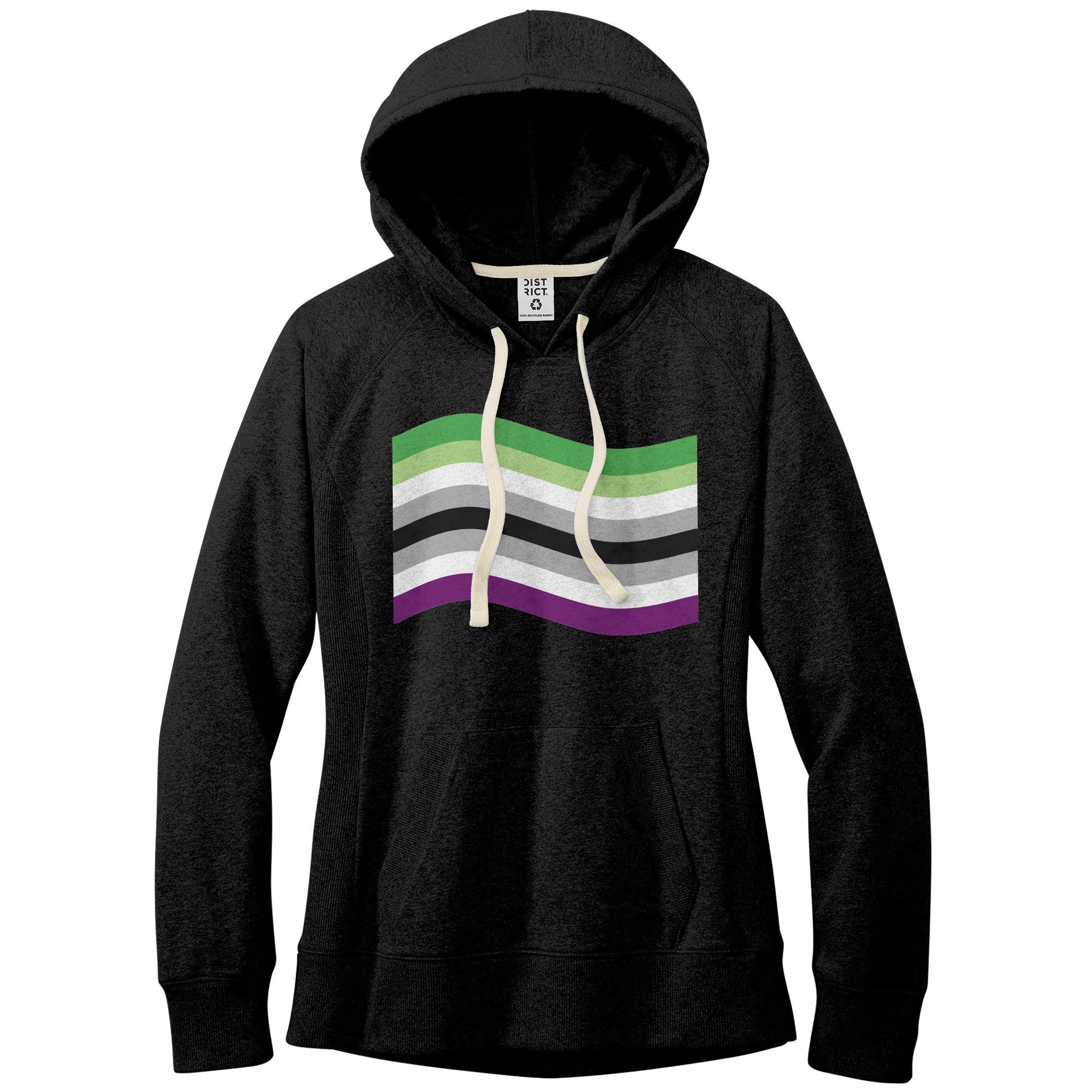 Aroace Pride Flag Fitted Re-Tee | Choose Your Flag Apparel ninjaferretart