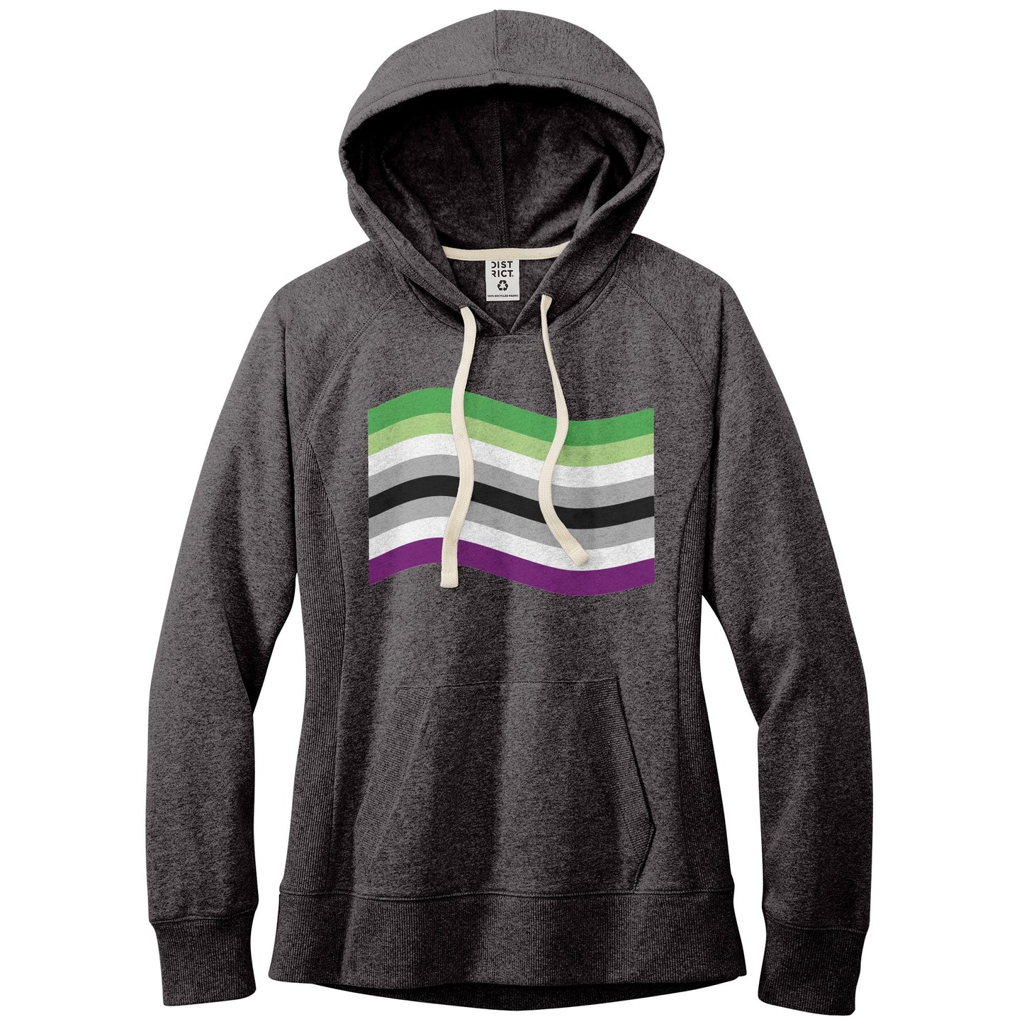 Aroace Pride Flag Fitted Re-Tee | Choose Your Flag Apparel ninjaferretart