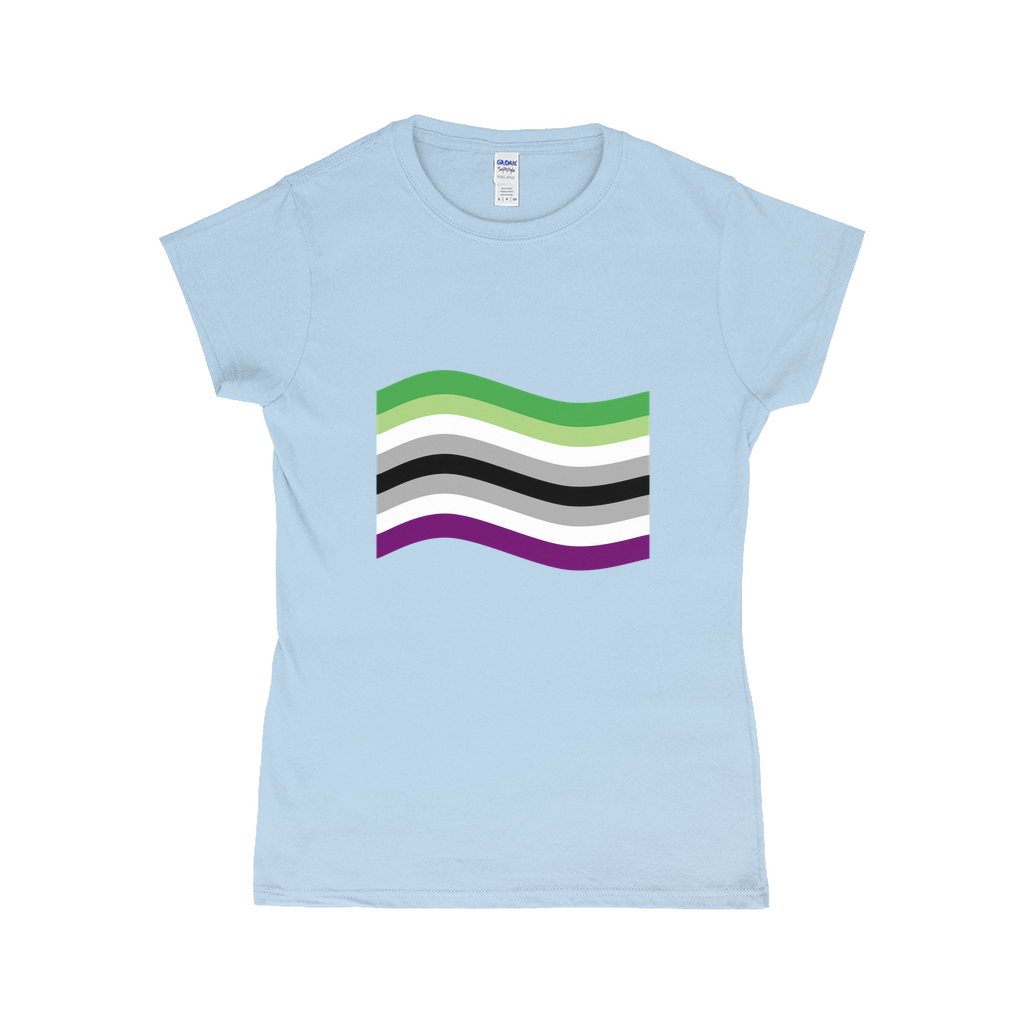 Aroace Pride Flag Fitted Tshirt | Choose Your Flag | Gildan Apparel ninjaferretart